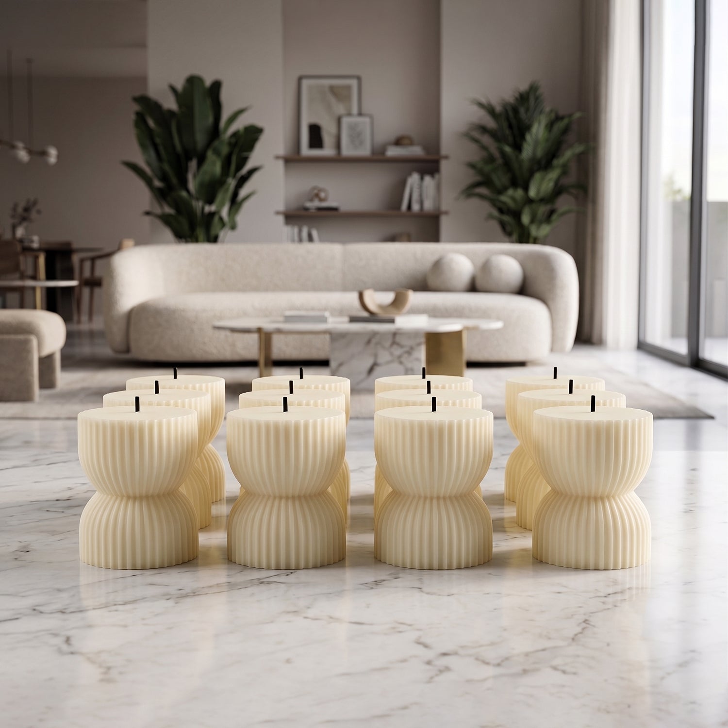 Flameless Led Tealight Candle Set For Home Decor And Festive Lighting (12 Pcs)