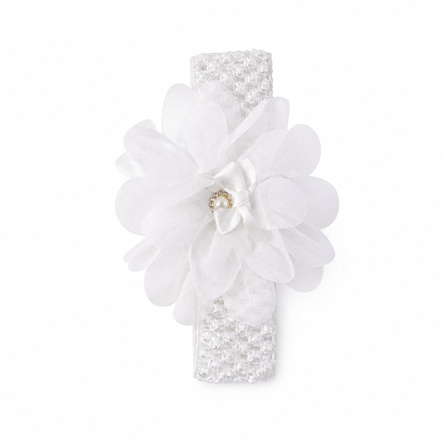 Cute Soft Elastic Floral Baby Headband Stylish Stretchable Hair Band (1 Pc)