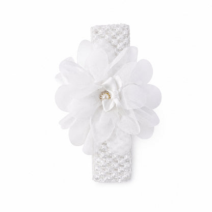 Cute Soft Elastic Floral Baby Headband Stylish Stretchable Hair Band (1 Pc)
