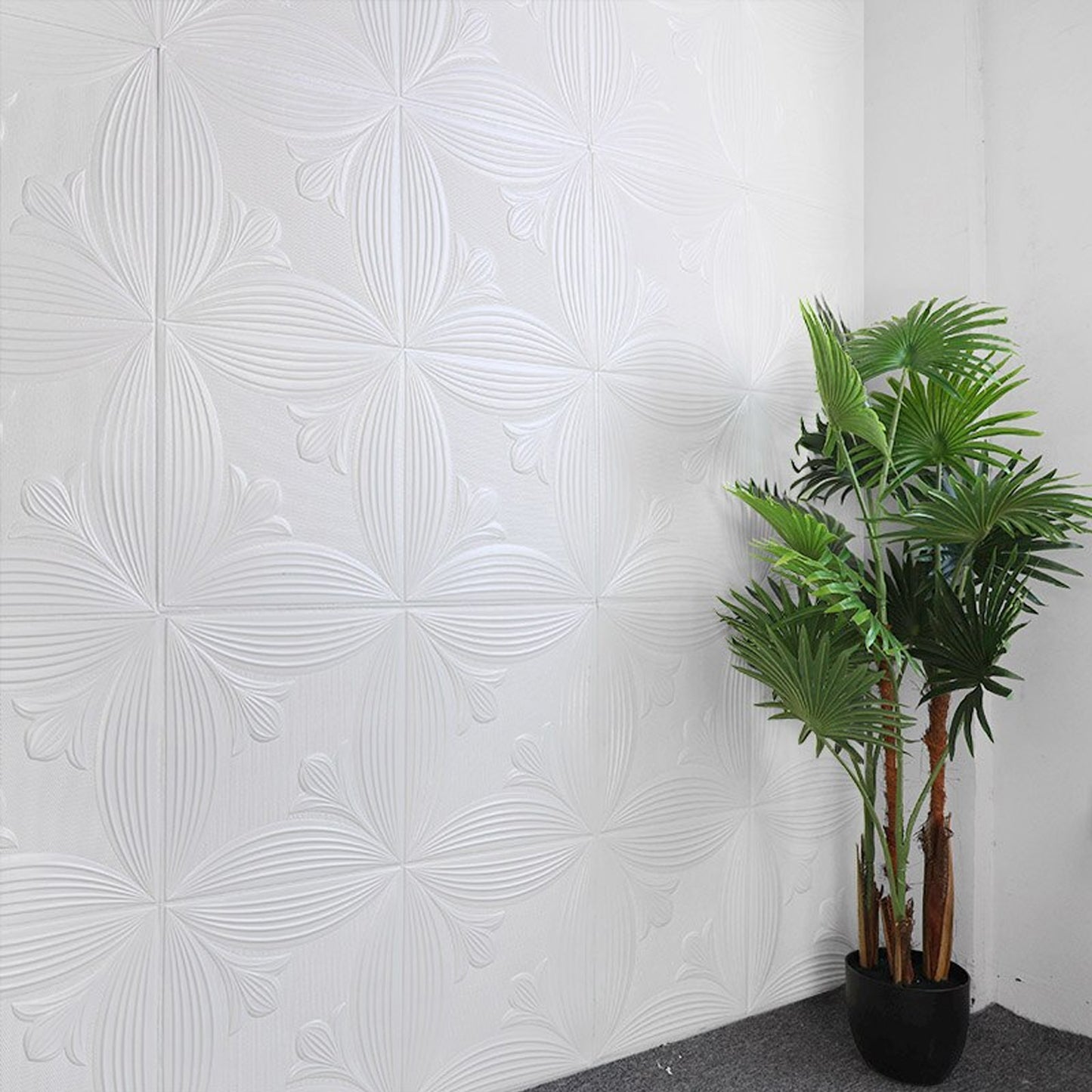 9276 Wallpaper 3d Foam Wallpaper Sticker Panels I Ceiling Wallpaper For Living Room Bedroom I Furniture Door I Foam Tiles (Square Design)
