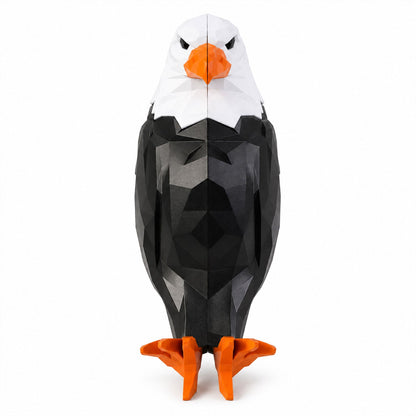 Wukusy eagle-shaped LED ambient wall light with remote and magnetic holder, mounted on a wall in a modern interior setting.