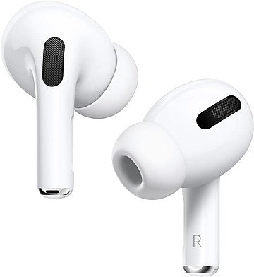 Drpshippr AirPro wireless earbuds with noise cancelling, Bluetooth, and spatial audio displayed in a close-up image.