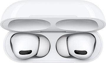 Drpshippr AirPro wireless earbuds with charging case, noise cancelling, spatial audio, and Bluetooth connectivity.