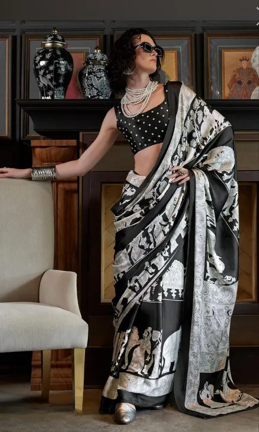 New Design Lunch Semi Gajji Silk Soft and Smooth Saree
