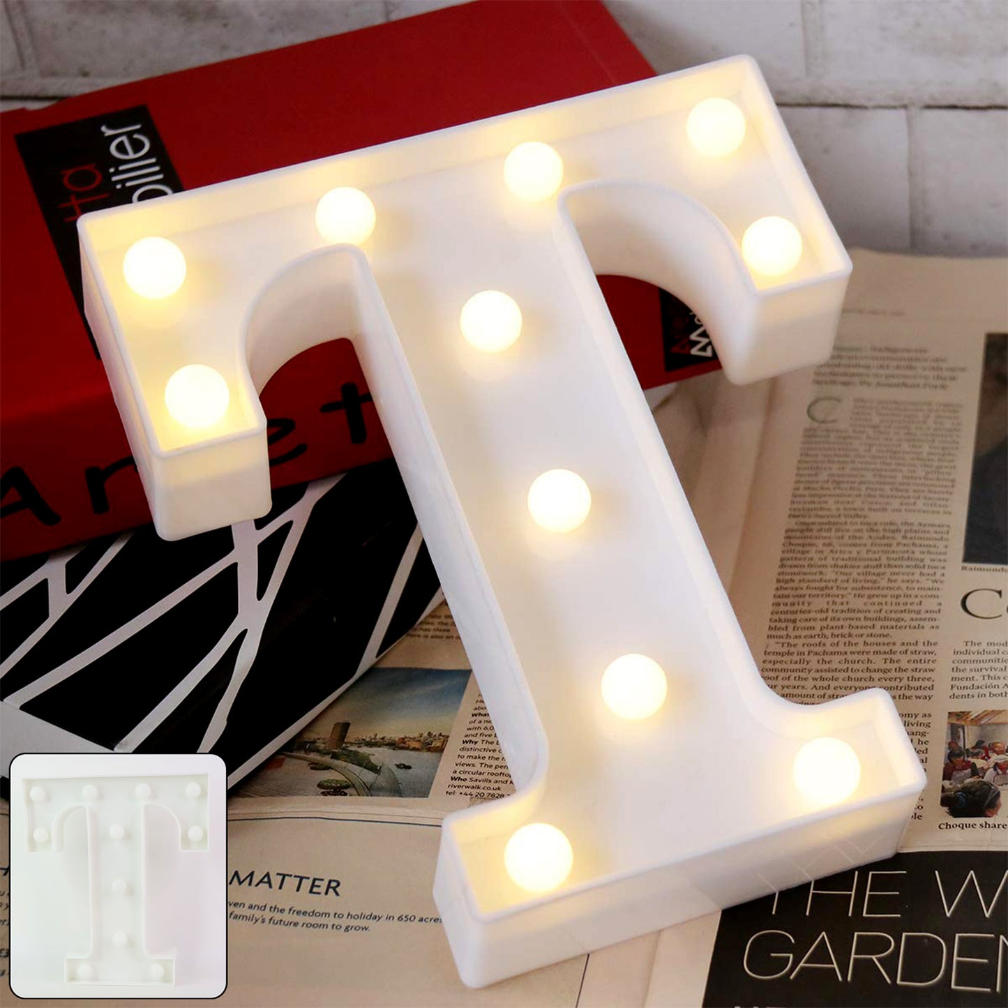 Decorative Led Marquee Alphabet Letter Light T (1 Pc)