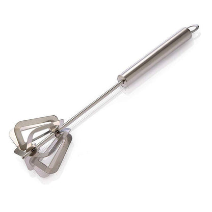Wukusy 2335 stainless steel manual hand blender for home kitchen use, featuring a sleek design and ergonomic handle.
