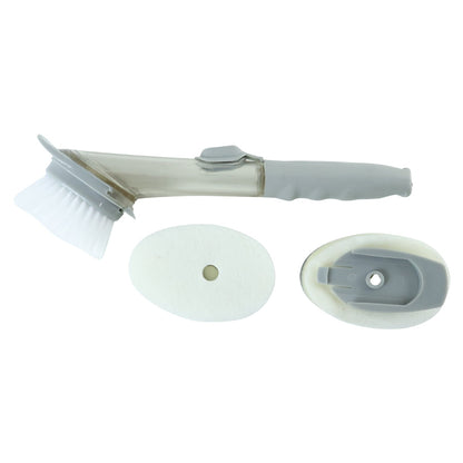 3 In 1 Liquid Soap Dispenser Dish Cleaning Brush For Kitchen Sink (1 Pc)