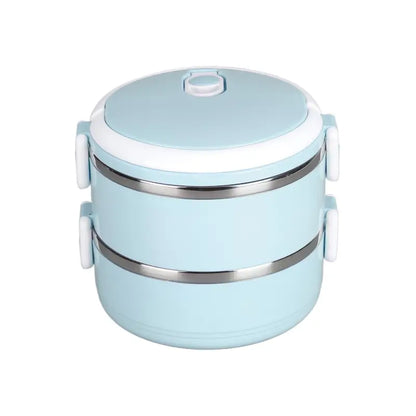 Multi-Layer Stainless Steel Hot Lunch Box - Insulated Tiffin for Kids & Adults