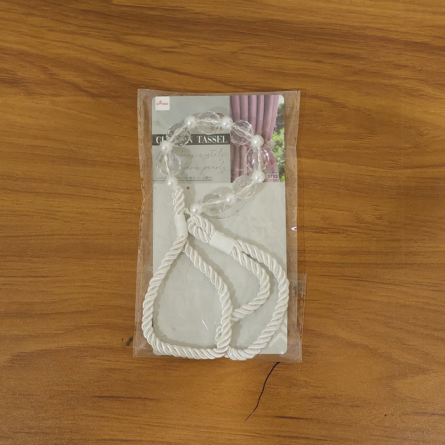 Elegant decorative curtain tieback rope by Wukusy, featuring intricate design and soft fabric for stylish window treatment holdbacks.