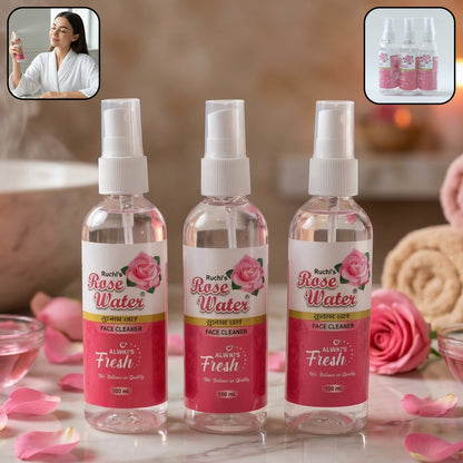 Rose Water Face Spray Set (3 Pc Set 100 Ml Each)