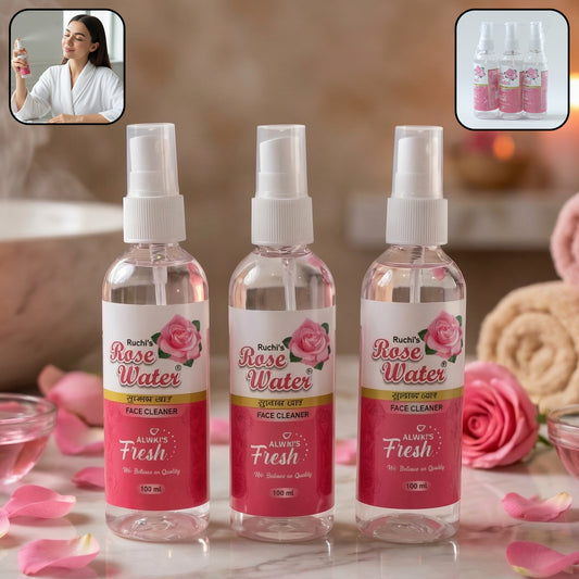 Rose Water Face Spray Set (3 Pc Set 100 Ml Each)