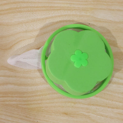 Washing Machine Floating Hair Lint Catcher  Reusable Mesh Flower Filter