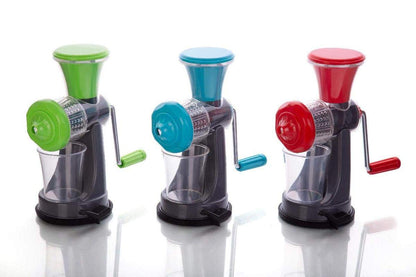Wukusy 0074c mini fruit and vegetable juicer with sleek design, compact size, and stainless steel accents for fresh juice extraction.
