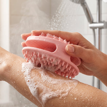 Soft Silicone Body Bath Scrubber Back Brush For Shower Cleaning And Massage (1 Pc)