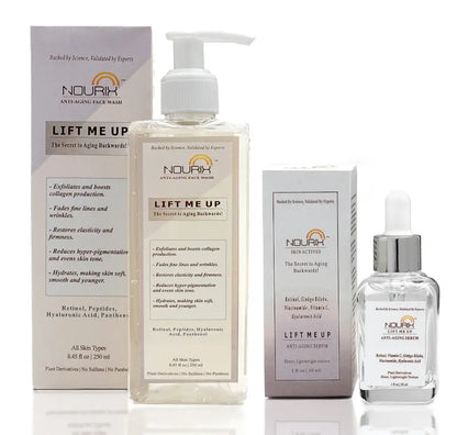 Nourix Lift Me Up Serum and Face Wash Combo
