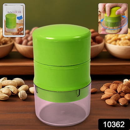 Wukusy dry fruit cutter and slicer for vegetables and fruits, compact kitchen tool for slicing and cutting dry fruits and produce.