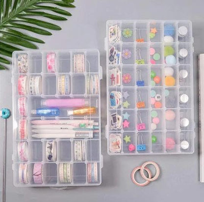 ORGANIZER JEWELRY STORAGE BOX WITH ADJUSTABLE DIVIDERS