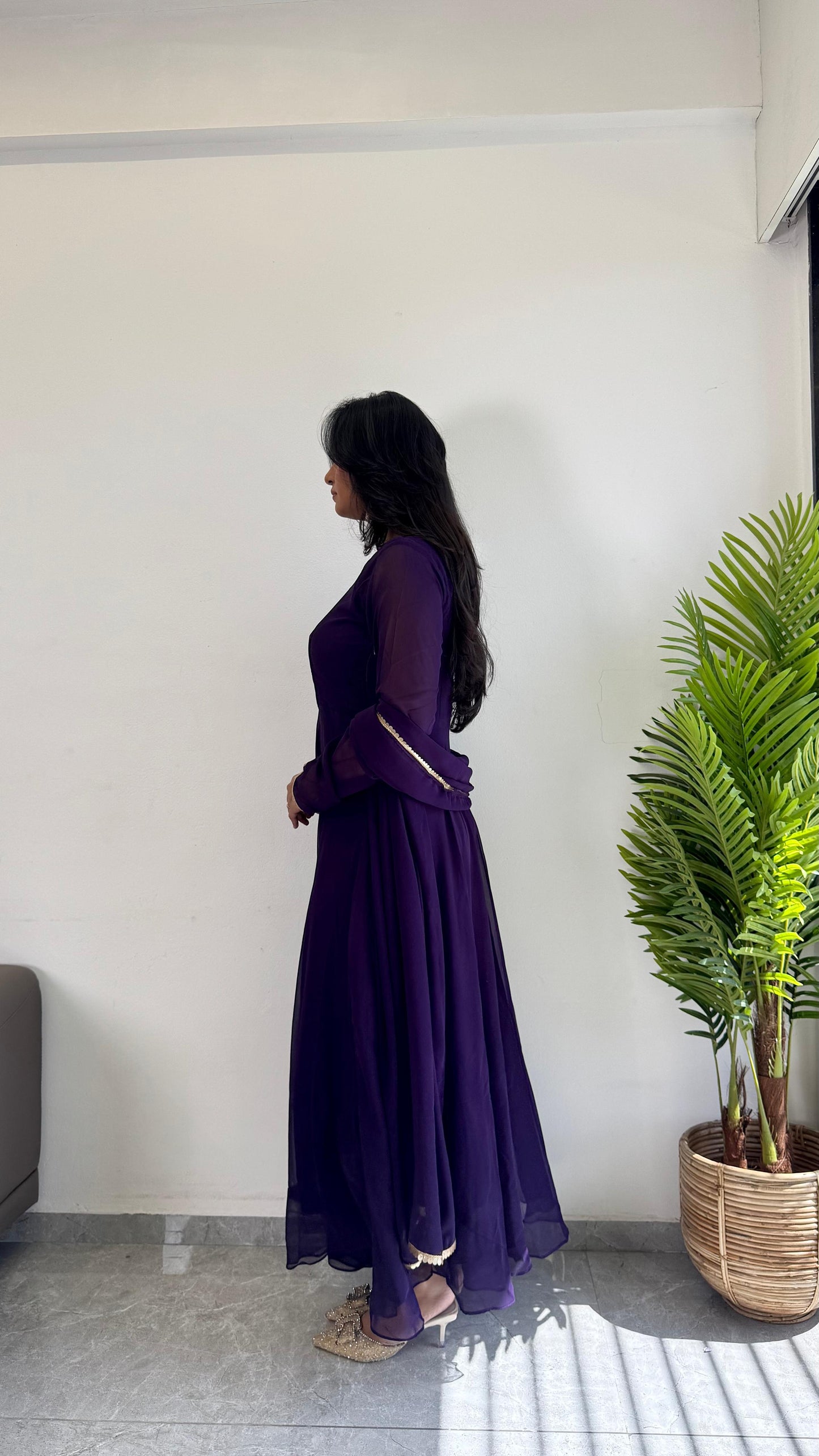 Organza Kurti With Dupatta