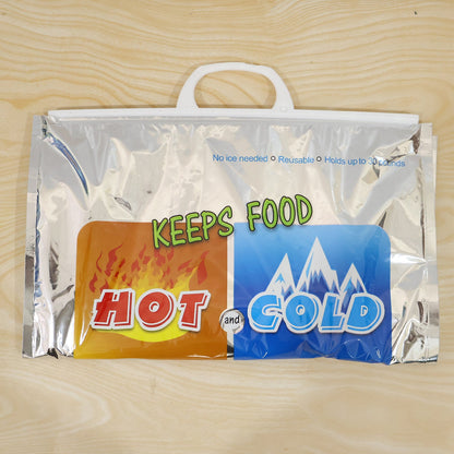 Medium Hot  Cold Insulated Food Storage Bag For Grocery Picnic  Travel (1 Pc)