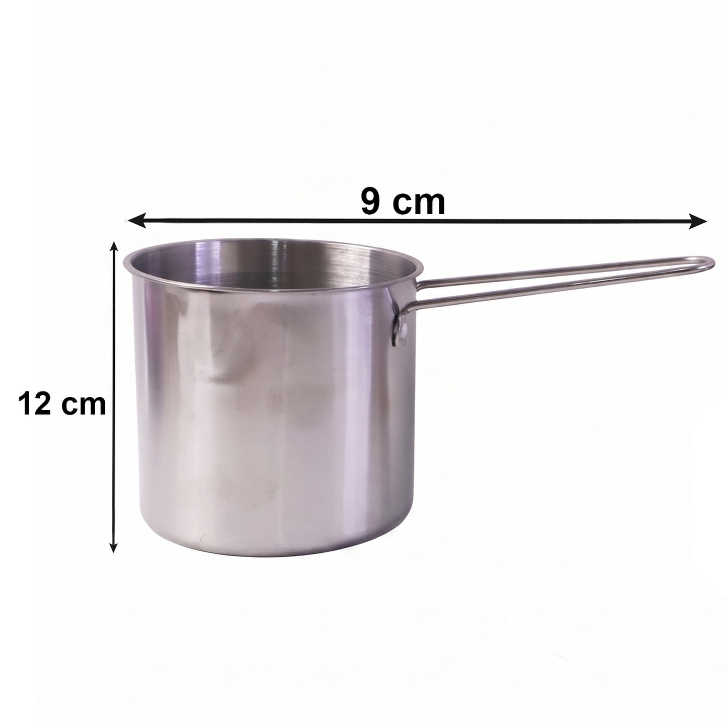 Wukusy stainless steel deep frying pot with strainer basket set for kitchen use, showing the pot and basket in a clean kitchen environment.
