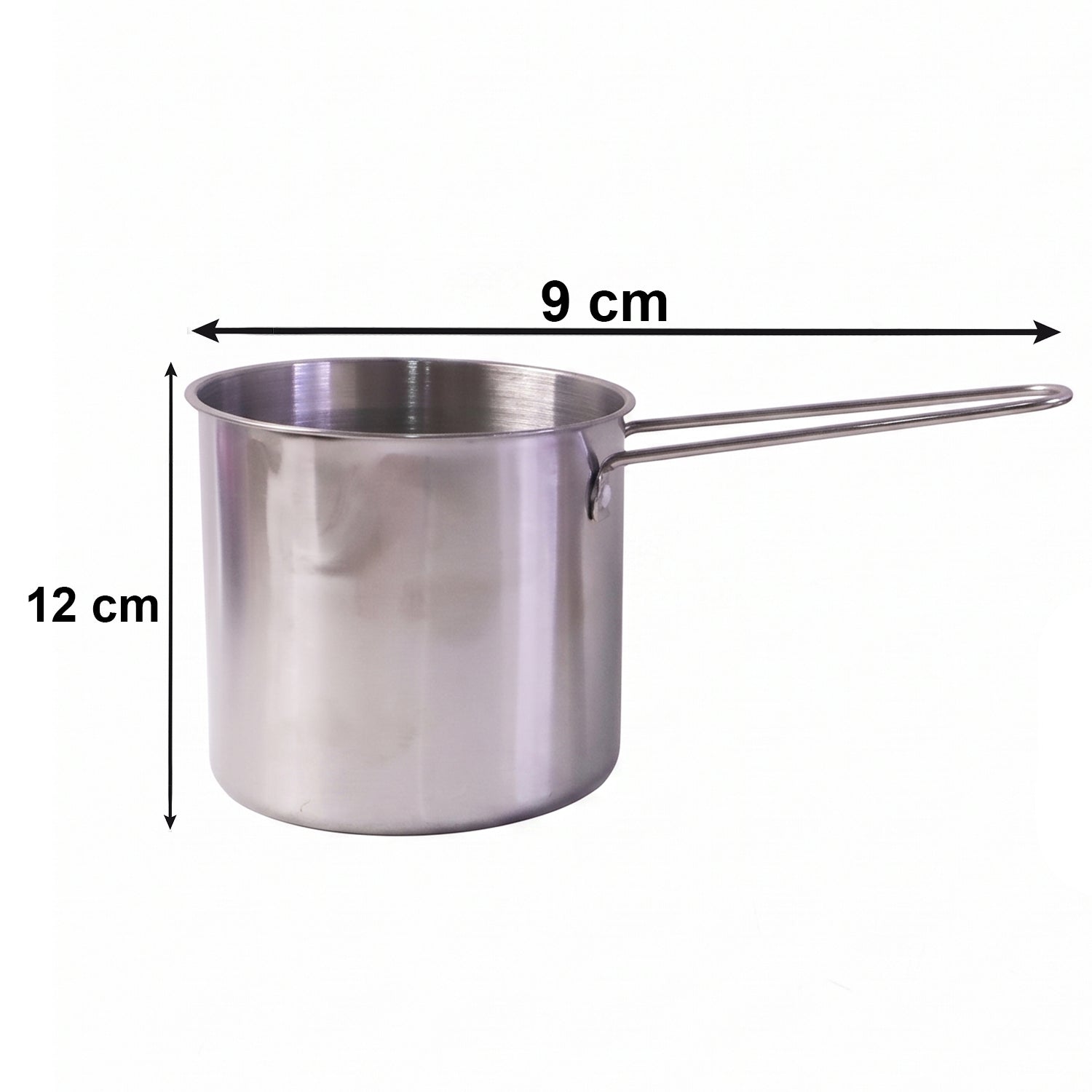 Wukusy stainless steel deep frying pot with strainer basket set for kitchen use, showing the pot and basket in a clean kitchen environment.