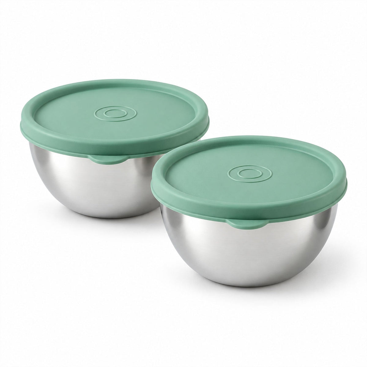 Wukusy Apex stainless steel container 400ml with lid, part of a 2-piece kitchen gift set, suitable for storage and organization.