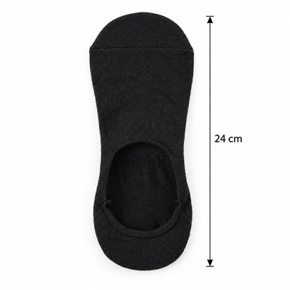 Set of three Wukusy invisible low cut loafer socks for comfortable everyday wear, shown in neutral color on a flat surface.