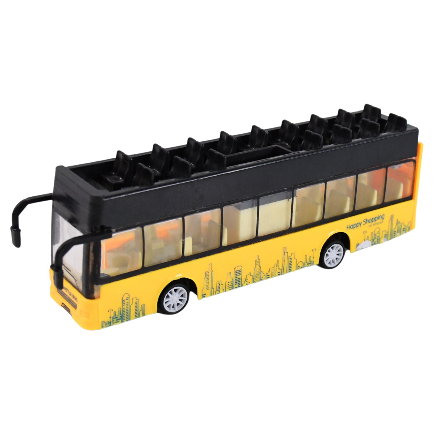 Wukusy die-cast alloy London double-decker sightseeing bus model, detailed miniature of iconic red double-decker bus.