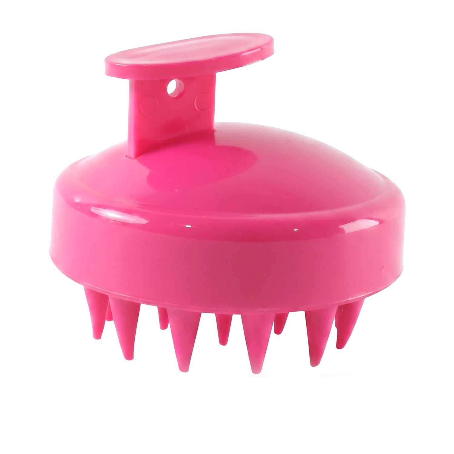 Silicone Scalp Massager Shampoo Brush With Grip For Hair Washing And Care (1 Pc)