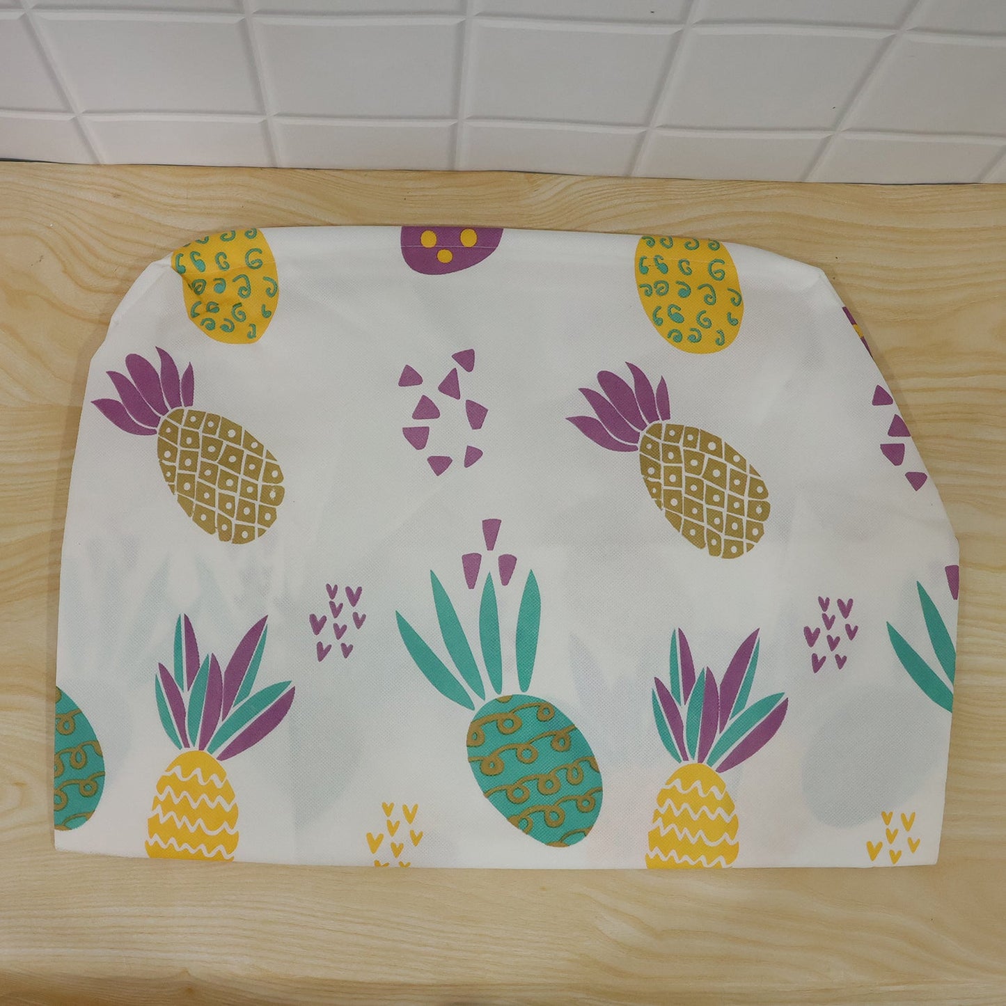 Printed Fabric Clothes Storage Bag Foldable Laundry Basket Hamper (1 Pc)