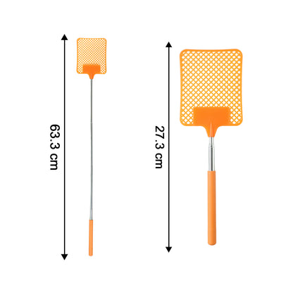 Multipurpose Plastic Fly Swatter With Extendable Handle (1 Pc 63 Cm)
