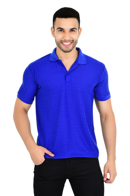 Pack of 4 men's solid polo neck multicolor T-shirts from Drpshippr's men's collection, featuring classic polo styles in various colors.