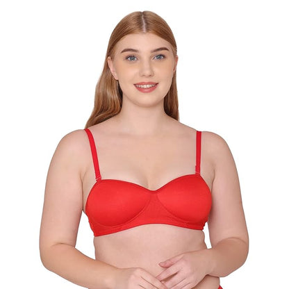Dropdash padded non-wired full coverage bridal bra with multiway straps, designed for comfort and support in wedding lingerie.