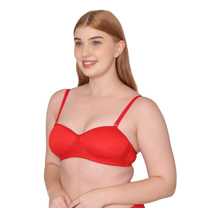Dropdash padded non-wired full coverage bridal bra with multiway straps, designed for comfort and support.