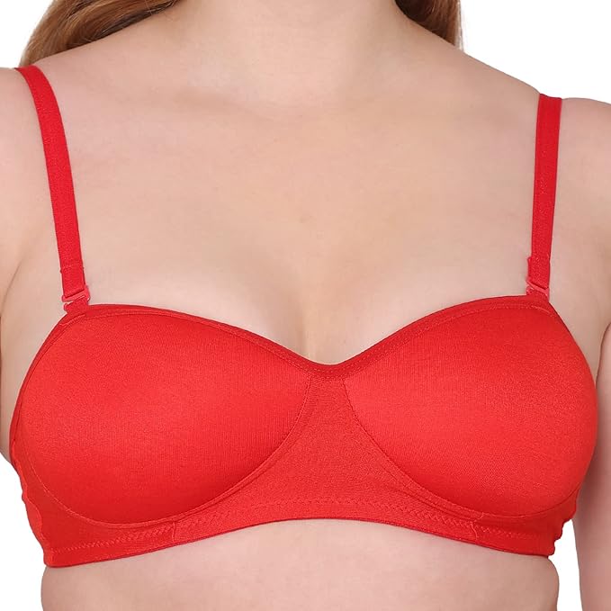 Dropdash padded non-wired bridal bra with full coverage and multiway straps, designed for comfort and support.