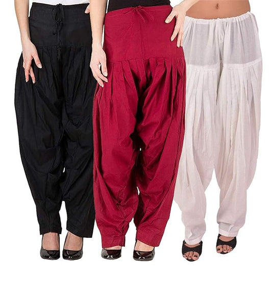 Classic Women's Cotton Full Stitched Readymade Patiala Salwar Set 3
