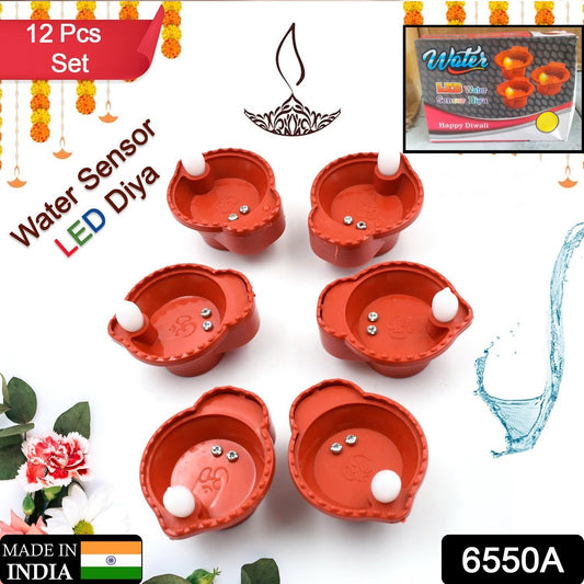 Water Sensor Diyas For Diwali Decoration  Diyas For Home Decoration Diwali Decoration Items For Home Decor Diyas  Diwali Led Diyas Candle With Water Sensing Technology E-diya (6pc Set)