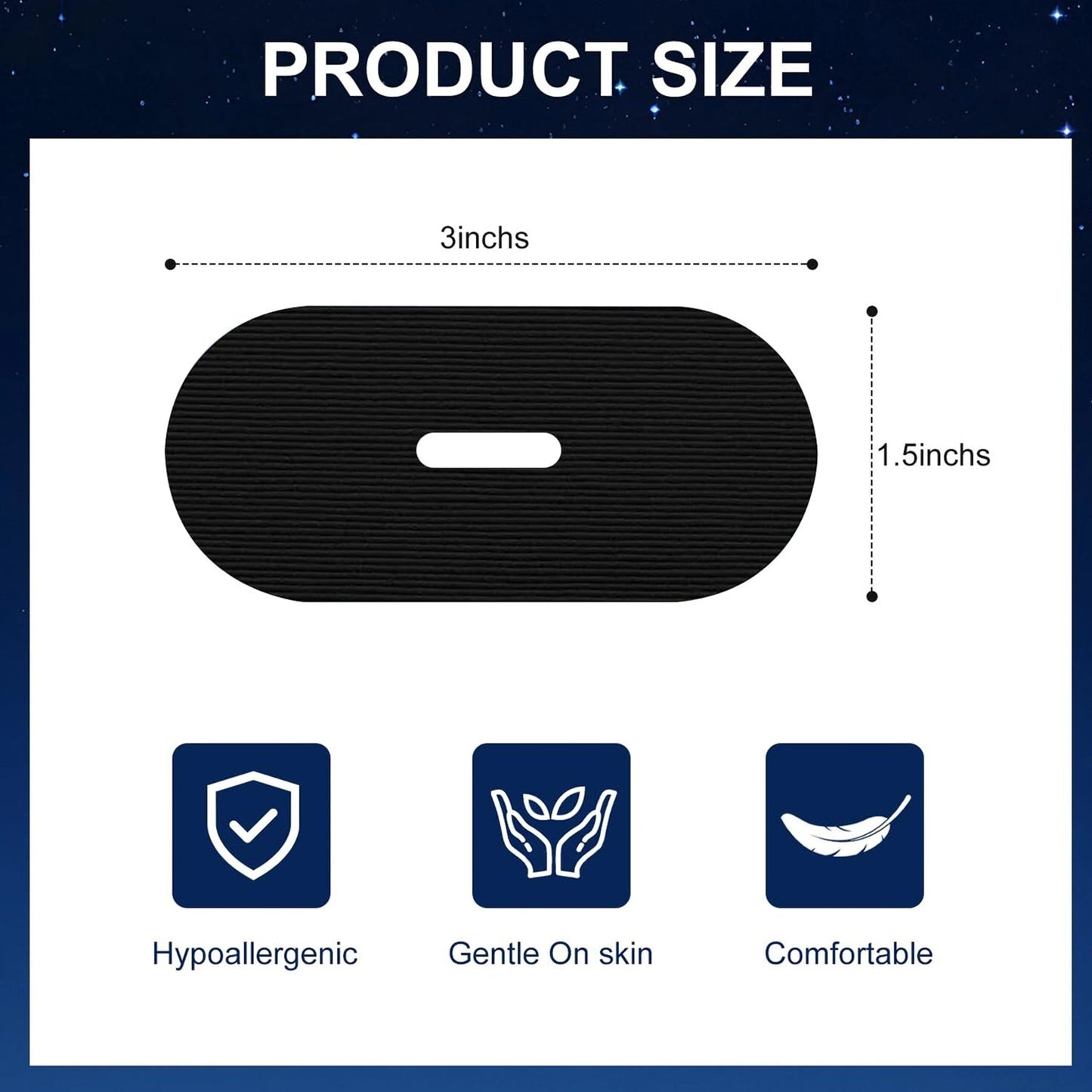 Hypoallergenic Closed Mouth Sleep Tape With Breathing Slot For Adults (30 Pcs)