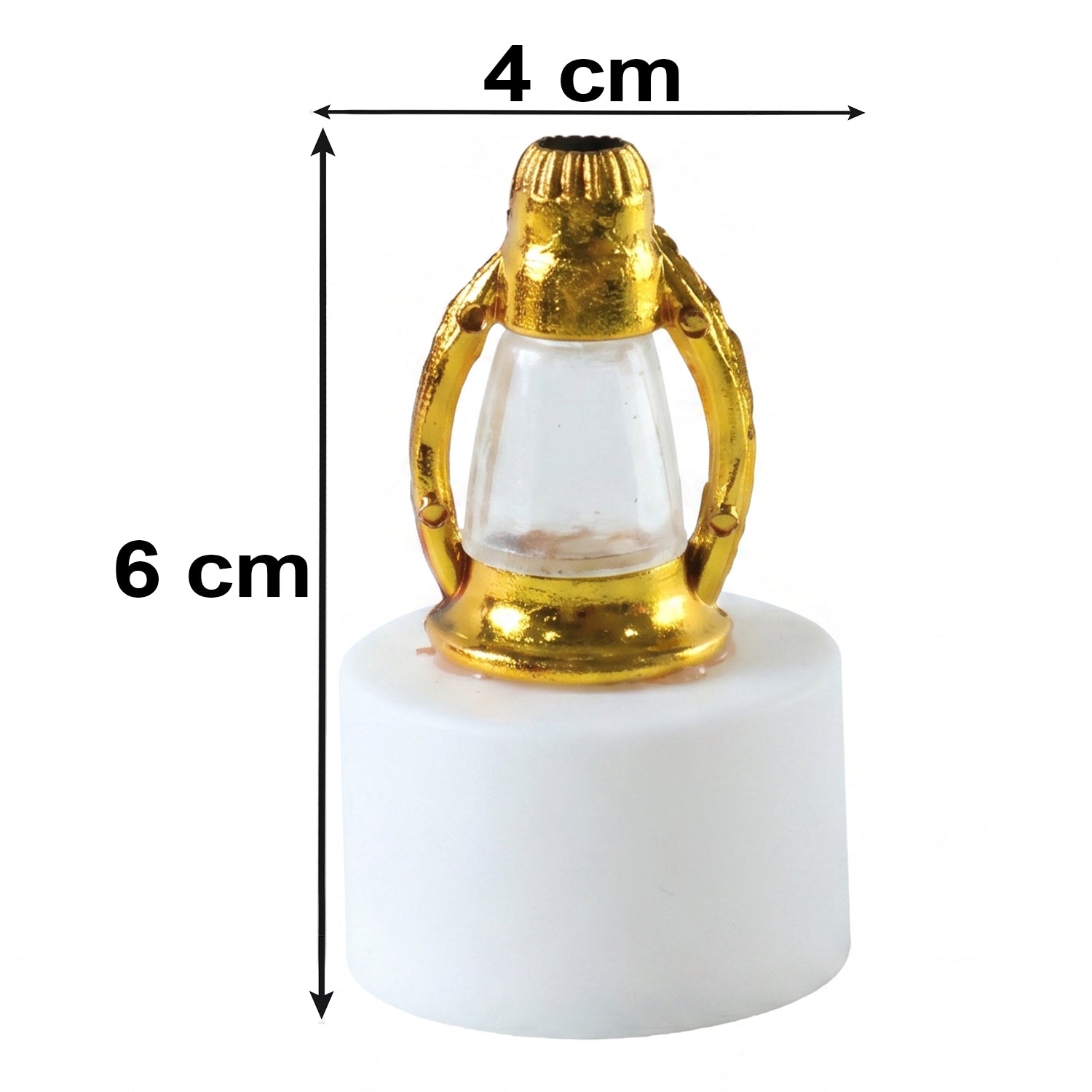 Set of 12 golden lantern LED decorative candle lamps by Wukusy for home and Diwali decor, showcasing elegant warm light.