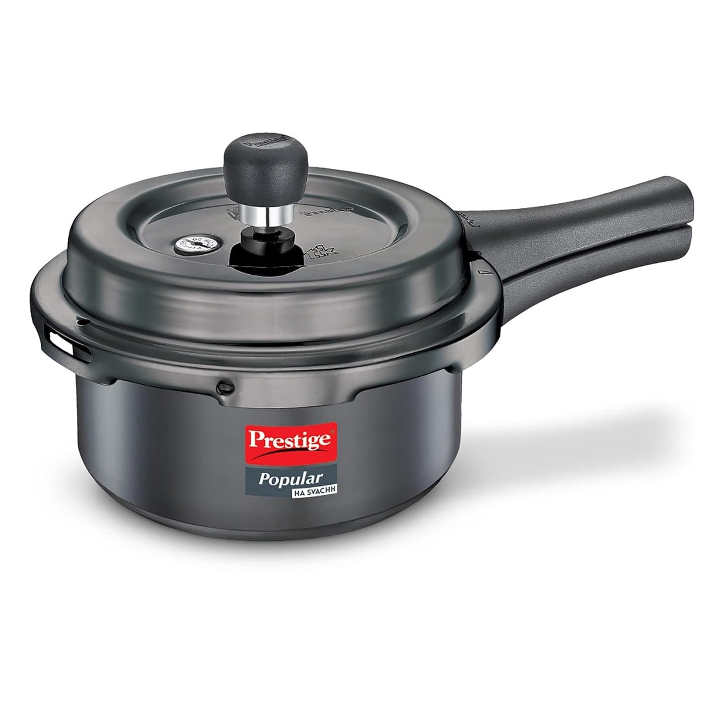 Prestige Popular Svachh HA Deep Lid-Controls Spillage 2 L Pressure Cooker  (Hard Anodized)