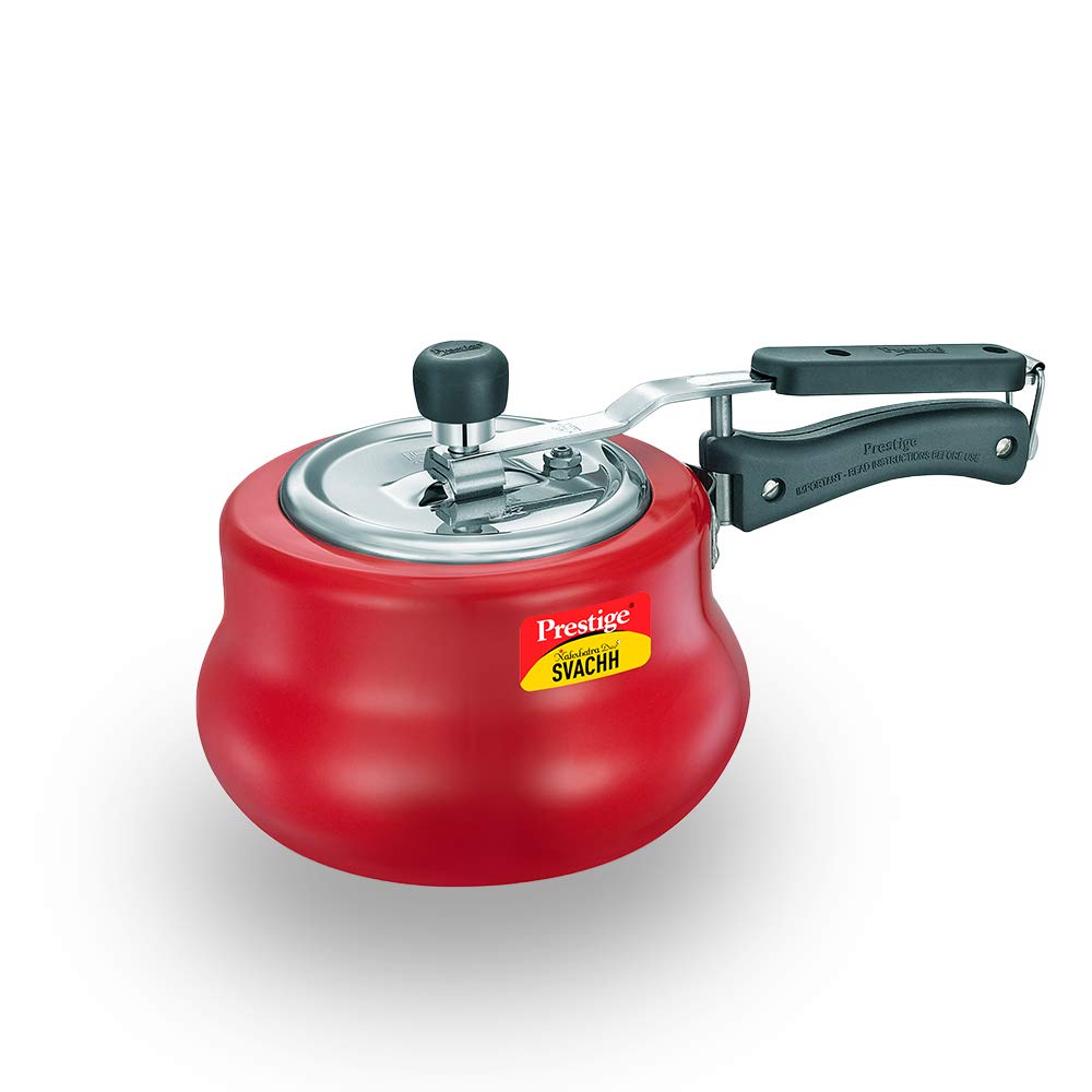 Prestige Svachh Nakshatra Duo Plus 2 L Induction Bottom Pressure Cooker  (Aluminium)