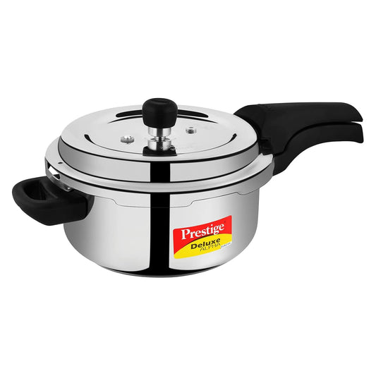 Prestige Deluxe Alpha Svachh 3 L Induction Bottom Pressure Cooker  (Stainless Steel)