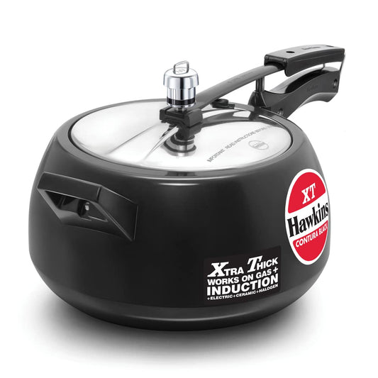 Hawkins Contura Black XT (CXT50) 5 L Induction Bottom Pressure Cooker  (Hard Anodized)