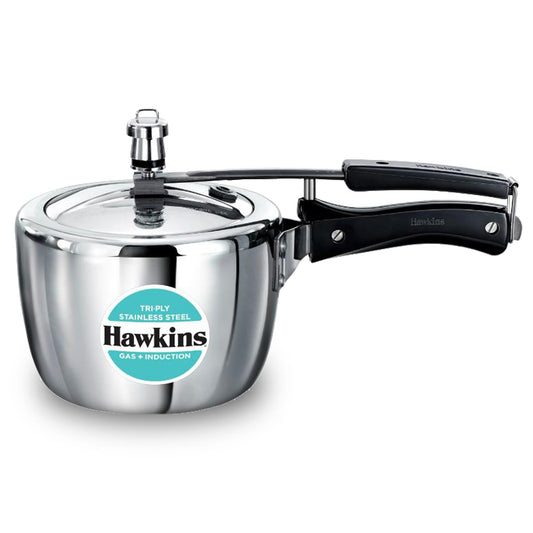 Hawkins Triply Stainless Steel Pressure Cooker (HSST25) 2.5 L Induction Bottom Pressure Cooker  (Triply)