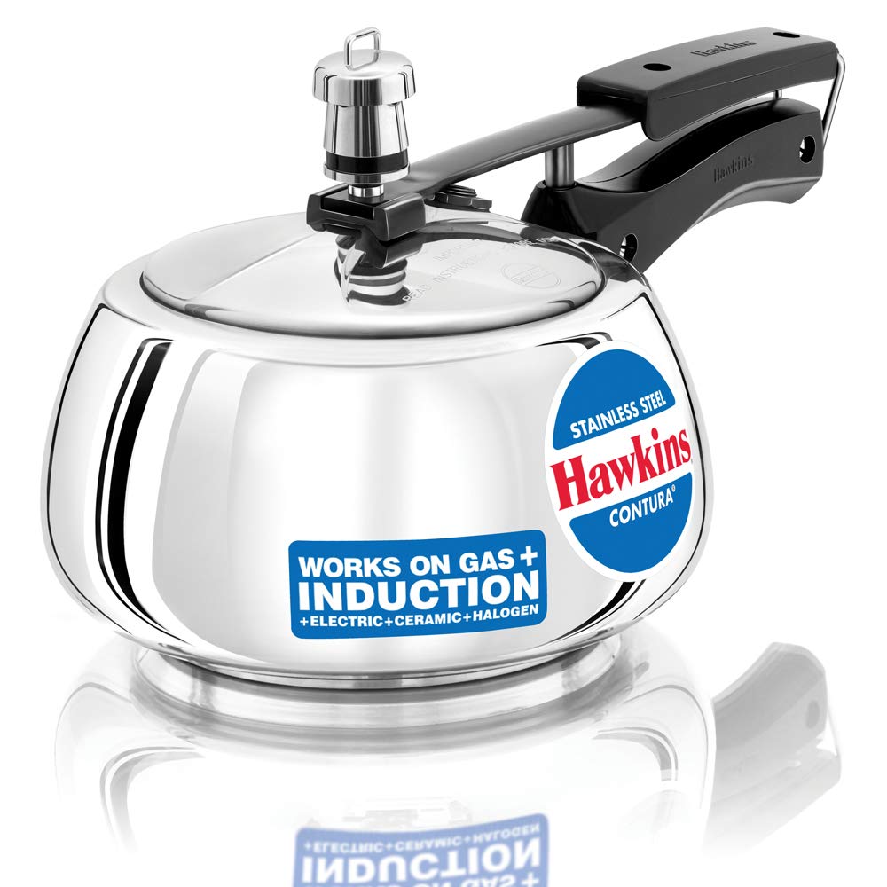 Hawkins Contura (SSC20) 2 L Induction Bottom Pressure Cooker  (Stainless Steel)