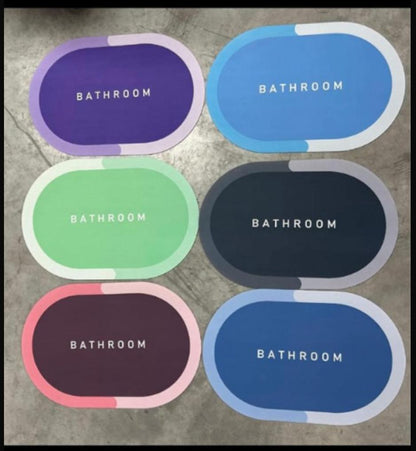 Drpshippr premium silicone floor mat, soft and super absorbent bathroom doormat with cushioning for pet and home use.