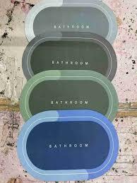 Drpshippr premium silicon floor mat featuring soft, super absorbent design, ideal as a bathroom or pet doormat.