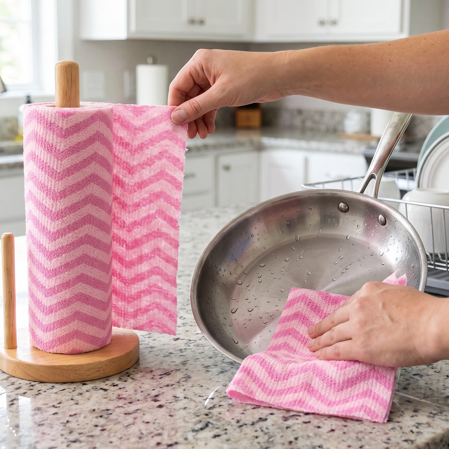 Reusable Kitchen Cleaning Cloth Roll For Absorbent Wiping And Daily Use (1 Roll)