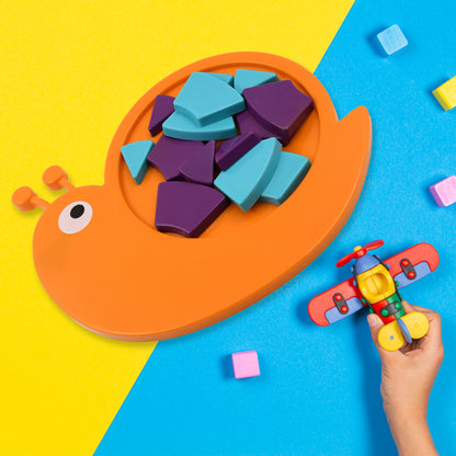 17991 Toys Snail Puzzle Kids Mini Travel Puzzle Games  Pre School Toys Develops Motor  Reasoning Skills Stem Educational Toy Birthday Gifts 3 - 6 Year Kids Brain Games For Kids Building Blocks For Kids (Mix Color)