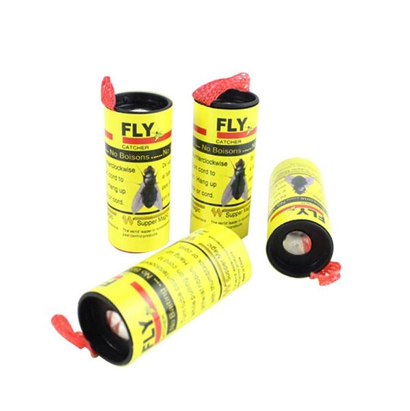 Wukusy 1474 Fly Mosquito Insects Catcher with adhesive sticky glue strips for home insect control, shown with positioned strips on a surface.